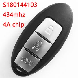 (434Mhz) S180144103 S180144101 3 Buttons Smart Proximity Key for Nissan X-Trail - 4A Chip