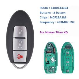 (434MHz) (4A Chip) S180144304 KR5S180144014 Smart Proximity Key For Nissan Murano S Pathfinder Titan 2015-2017