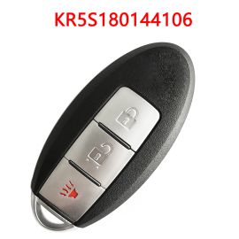 (433Mhz) S180144105 KR5S180144106 2+1 Buttons Smart Proximity Key for Nissan Rogue 2014-2017 - KR5S180144106 ( 4A Cihp )