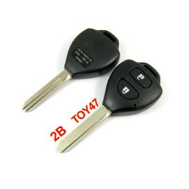 2 Buttons Key Shell with TOY47 Blade for Toyota Corolla (5 PCS)