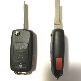 3+1 Buttons 434 MHz Flip Remote Key for VW Touareg A8 Bentley
