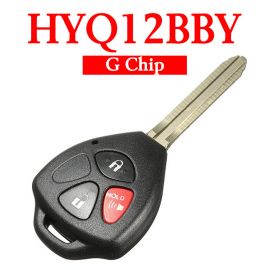 2+1 Buttons 315 MHz Remote Head Key for Toyota RAV4 Yaris Highlander 4Runner 2010-2018 - HYQ12BBY (G Chip)