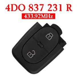 2 Buttons 434 MHz Remote Key Head for Audi - 4D0 837 231R