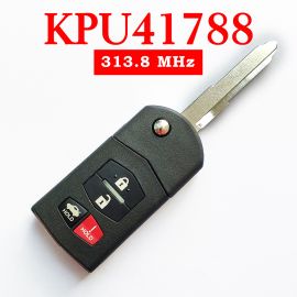 3+1 Buttons 313.8 MHz Flip Remote Key for Mazda 6 / RX8 2004-2011 - KPU41788