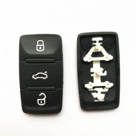 3 Buttons Remote Key Rubber Pad for VW Skoda Octavia Seat Leon GTI Passat - 10 pcs