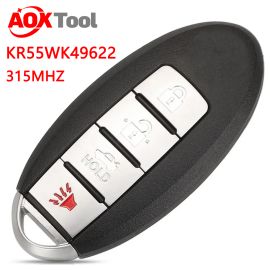 (315MHz) KR55WK49622 3+1 Buttons Smart Proximity Key for Nissan Murano 2009-2014 