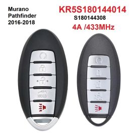 (434MHz) (4A Chip) S180144308 KR5S180144014 Smart Remte key For Nissan Murano Pathfinder 2016-2018