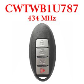 434 MHz 3+1 Buttons Smart Proximity Key for Nissan Armada 2017 - CWTWB1U787