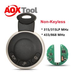 (315Mhz /434MHz/868MHz) 3 Buttons Remote Key for Mini Cooper ID46 HiTag2 (PCF7945)