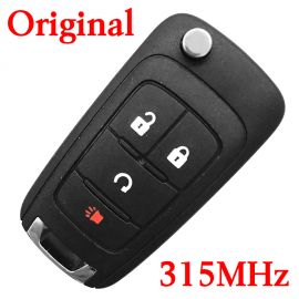 Original 3+1 Buttons 315 MHz Flip Remote Key for 2015-2018 Chevrolet Cruze  Impala