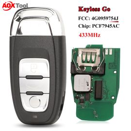 (434MHz) 3 Buttons Smart Proximity Key for Audi Q5 A4L - 4H0959754F/4G0959754F
