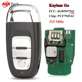 (315MHz) 3 Buttons Smart Proximity Key For Audi Q5 A4L - 8T0959754J 8T0959754F