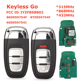 Keyless Smart Proximity Key For Audi Q5 A4L - IYZFBSB802 8T0959754J 8T0959754F