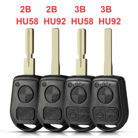 2/3 Buttons Key Shell with HU92 Blade for BM - 5 pcs