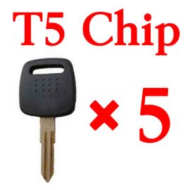 Transponder key for Nissan with T5 chip 5 pcs