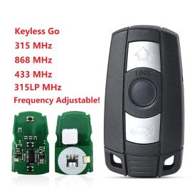 Smart Keyless-go (315/315LP/433/868 MHZ) CAS3 Key 3 Buttons PCF7945 (Keyless-entry) for BMW