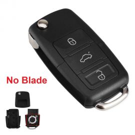 (No Blade) Folding Car Remote Key Flip Folding Key Shell For Volkswagen Vw Jetta Golf Passat Beetle Skoda Seat Polo B5 -5pcs/lot