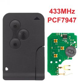 (434MHz) 3 Buttons Smart Card For Renault Megane 2 - Original PCF7947