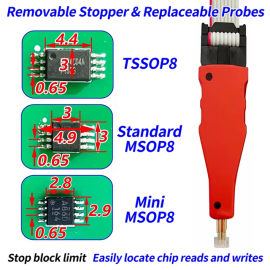 TSSOP8/MSOP8/Mini MSOP8 Write Probe Elastic Block Burn Needle Car Instrument Program Connection Cable