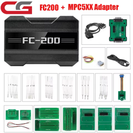 CG FC200 ECU Programmer Full Version with New Adapters Set 6HP & 8HP / MSV90 / N55 / N20 / B48/ B58 and MPC5XX Adapter