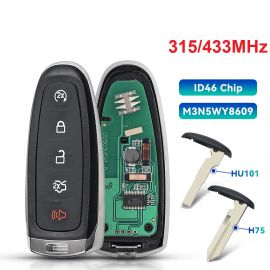 (315Mhz) M3N5WY8609 BT4T-15K601-HC Smart Key For Ford Explorer