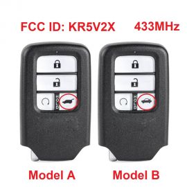 (433MHz) KR5V2X 4 Button Remote Come with 47 Chip for Honda Civic 2015 2016