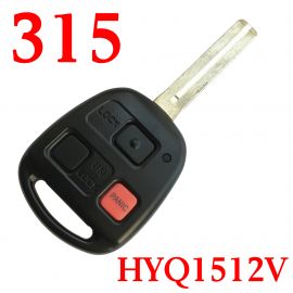 3 Buttons 315 MHz Remote Key for Toyota Land Cruiser - HYQ1512V