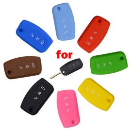 Silicone Cover for 3 Buttons Ford Fiesta, Old Focus, S-MAX Car Keys - 5 Pieces
