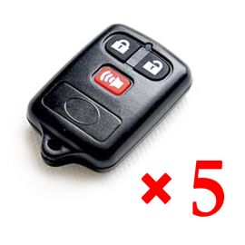 3 button key shell for BYD 5 pcs