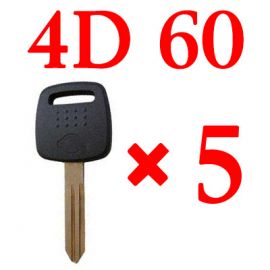 Transponder key for Nissan with 4D60 chip 5pcs