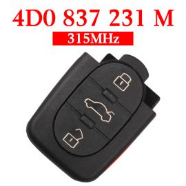 3+1 Buttons 315 MHz Remote Key for Audi -  4D0 837 231M  for Europe South America