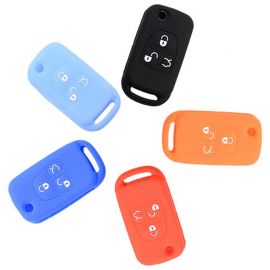 Silicone Cover for 3 Buttons Mercedes-Benz Car Keys - 5 Pieces