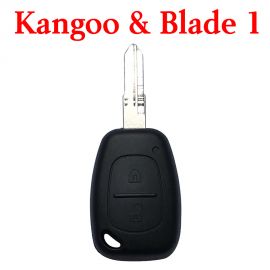 2 Buttons 434 MHz Remote Key for Kangoo - With New Type Blade