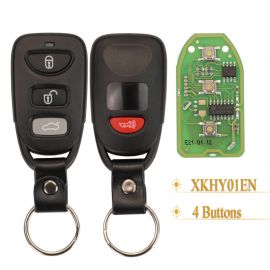 XHORSE XKHY01EN Universal Remote Key Fob 4 Button for Hyundai Used with VVDI Key Tool English Version 5pcs/set