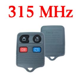 315 MHz 4 Buttons Remote Key for Ford - Gray Color