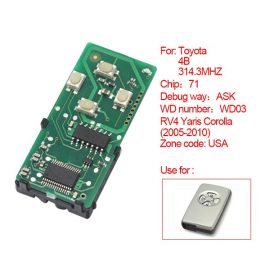 (Number 0111-USA) 314MHz for Toyota Smart Card Board