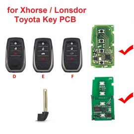 Key Shell for XHORSE XM Smart Key And Lonsdor 8A Smart Key For Toyota Camry RAV4  5pcs/lot