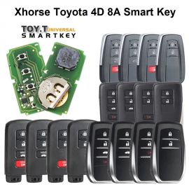 Xhorse XM Series Toyota 4D 8A Smart Key PCB XSTO00EN with key shell