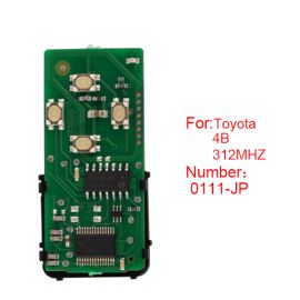 (Number 0111-JP) 312MHz 4 Button for Toyota Smart Card Board