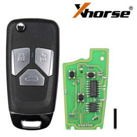 XHORSE XKAU01EN for Audi Style Wired VVDI Universal Flip Remote Key with 3/4 Button 5pcs/lot