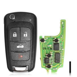 XHORSE XNBU01EN VVDI GM FLIP KEY TYPE UNIVERSAL REMOTE KEY 4 BUTTONS - WIRELESS PN 5pcs/lot