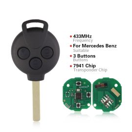 Remote Key for MB 3 Button 433MHz With PCF7941 ID46 Chip