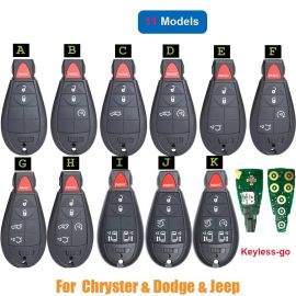 (434MHz) M3N5WY783X IYZ-C01C Smart Proximity Keyless Go Remote Key for 2008-2014 Dodge Chrysler - PCF7952