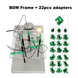 Stainless Steel BDM Frame + 22pcs Dimsport BDM Probe Adapters