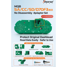xhorse XDNPM5GLSE MQB 5A/5C/5D D70F34xx solder-free adapter XDNPM5GL 11PCS work with Xhorse key tool plus or MULTI-PROG