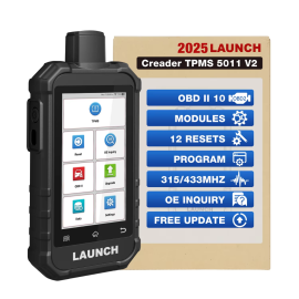 Launch Creader TPMS 5011 V2 TPMS Activation and Diagnostic Tool WIFI Standalone Version 12 Reset Functions Activate 315/433MHZ Tire Pressure Sensors