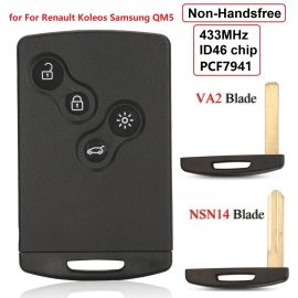 (433Mhz) Non-Handsfree Remote Key For Re-nault Mega-ne III/ Lagu-na III