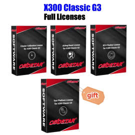 [Online Activation] Airbag, Odometer and ECU TCU Cloning License for OBDSTAR X300 Classic G3 (get Free Test Platform License)