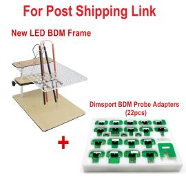 new LED BDM Frame + 22pcs Dimsport BDM Probe Adapters for Post Shipping