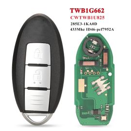 (433Mhz) CWTWB1U825 Smart Key Fob for Niss-an Micra Juke Note / Re-nault Alaska